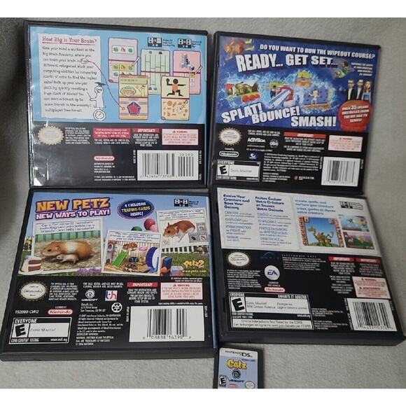 Lot 5 Nintendo DS Kids Games Spore Wipeout Petz Hamsterz 2 Big Brain Academy - Picture 8 of 8